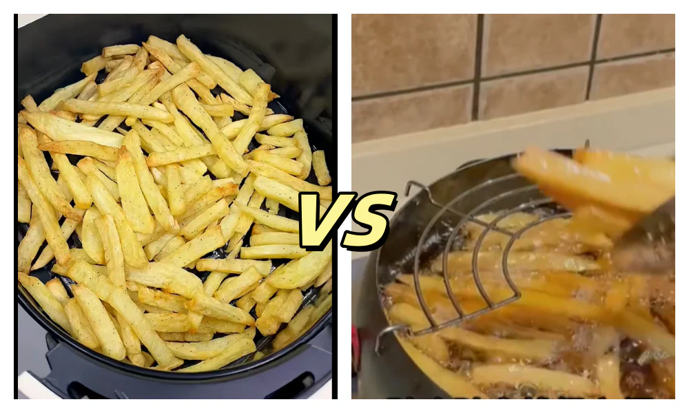 Heißluftfritteuse vs. Frittieren