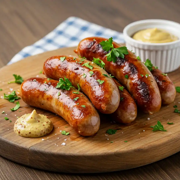 Bratwurst in der heißluftfritteuse