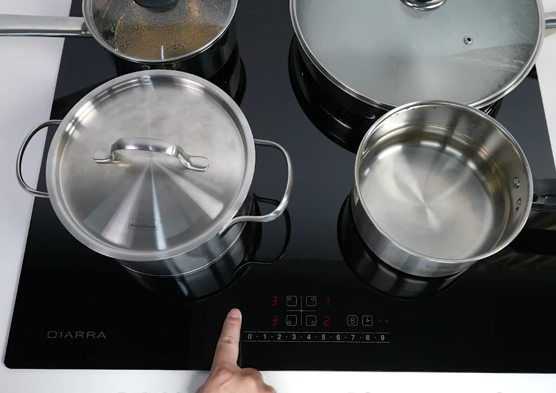 Wie man ein Induktionskochfeld benutzt