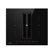 Ciarra ONE Induktionskochfeld mit Dunstabzug Kompakt 590 mm mit integriertem Plasma⁺-System und Boost und Flexzone CBBEH594BBFF-OW