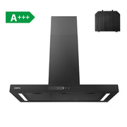 CIARRA 90 cm intelligente Dunstabzugshaube zur Wandmontage, WLAN und Touch-Steuerung CBCB9102P-OW