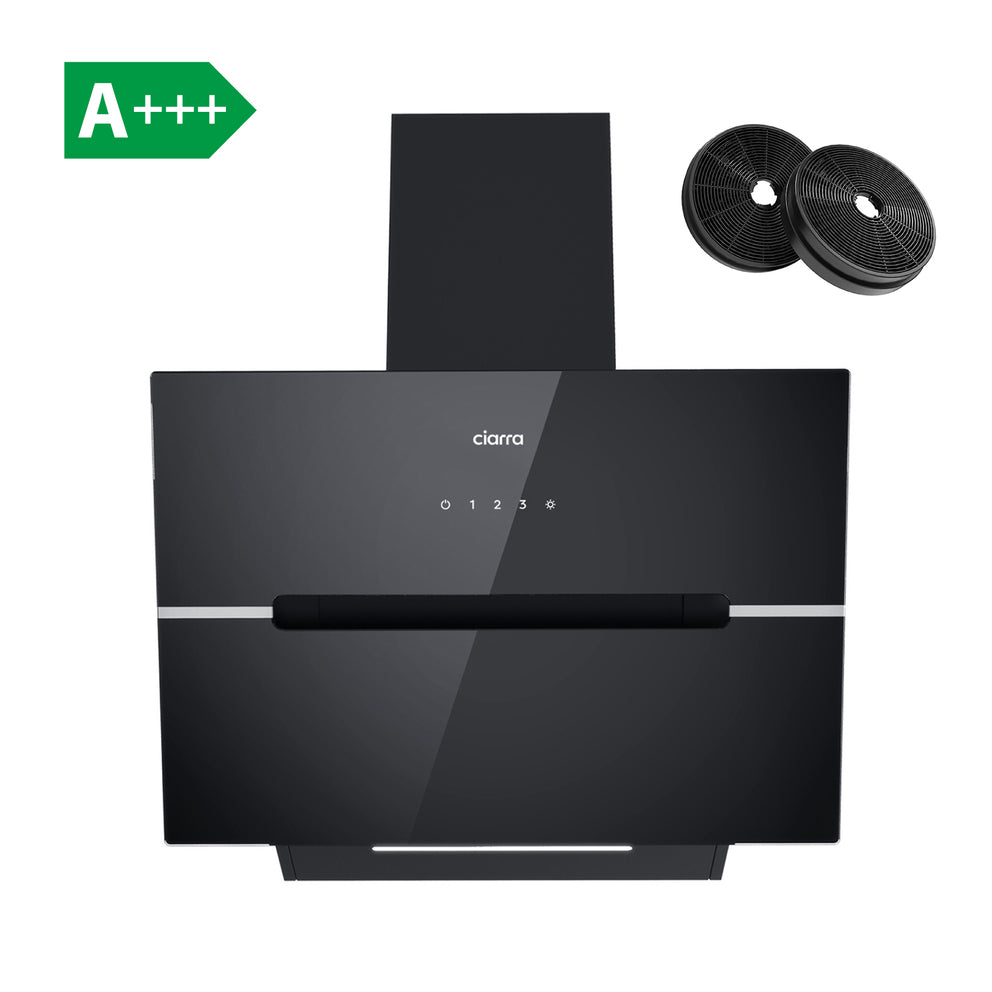 Ciarra Kopffreihaube Dunstabzugshaube 60cm 650m³/h Touch-Steuerung CBCB6736F-OW