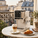 Ciarra Espressomaschine mit Mahlwerk & Siebträger, 15 bar mit PID-Temperatursteuerung und automatischem Milchaufschäumer | CBSACM-D6