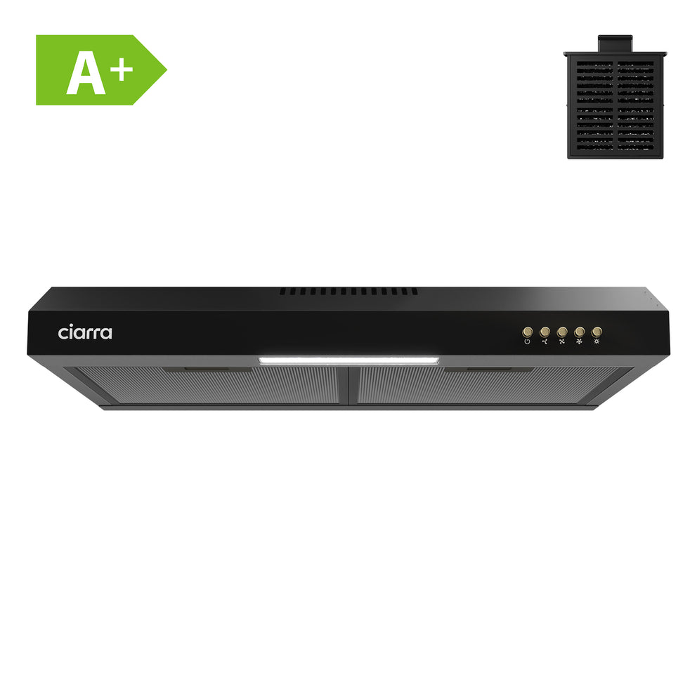 Ciarra Einbau Unterbau Integrierte Unterbauhaube Dunstabzugshaube 60cm CBCB6903D-B