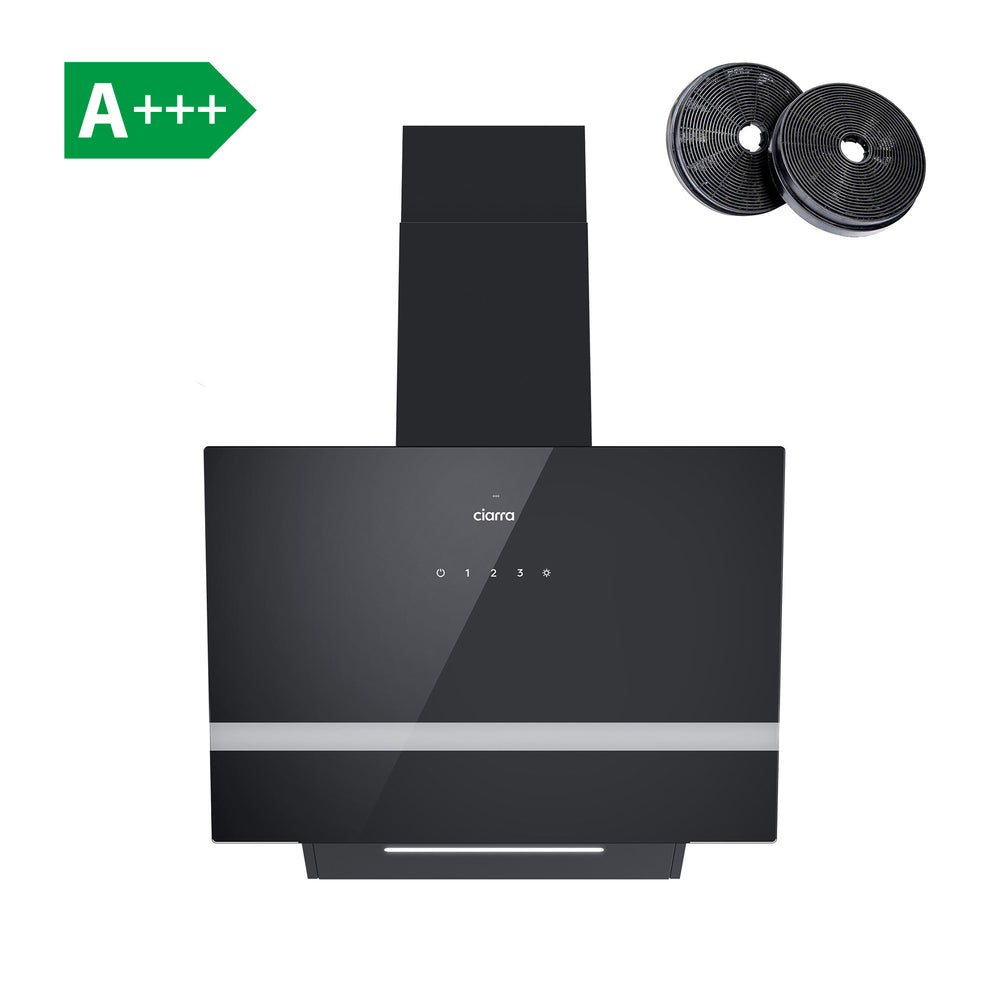 CIARRA 60cm Kopffreihaube Dunstabzugshaube Touch-Steuerung CBCB6736H-OW