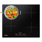 CIARRA 4 Zonen Einbau-Induktionskochfeld 60cm mit Booster 7200W CBBIH4B-OW