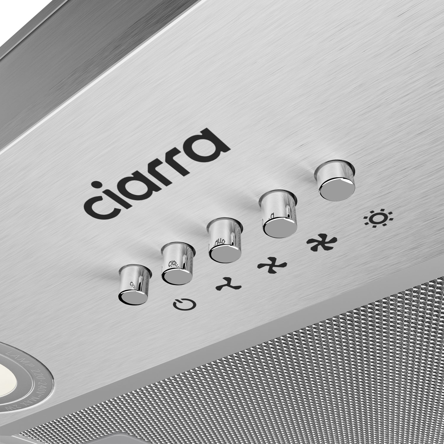 CIARRA Einbau Unterbau Integrierte Dunstabzugshaube 300m³/h 52cm Ohne Abluft CBCS5913A-OW