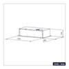 CIARRA Einbau Unterbau Integrierte Dunstabzugshaube 300m³/h 52cm Ohne Abluft CBCS5913A-OW