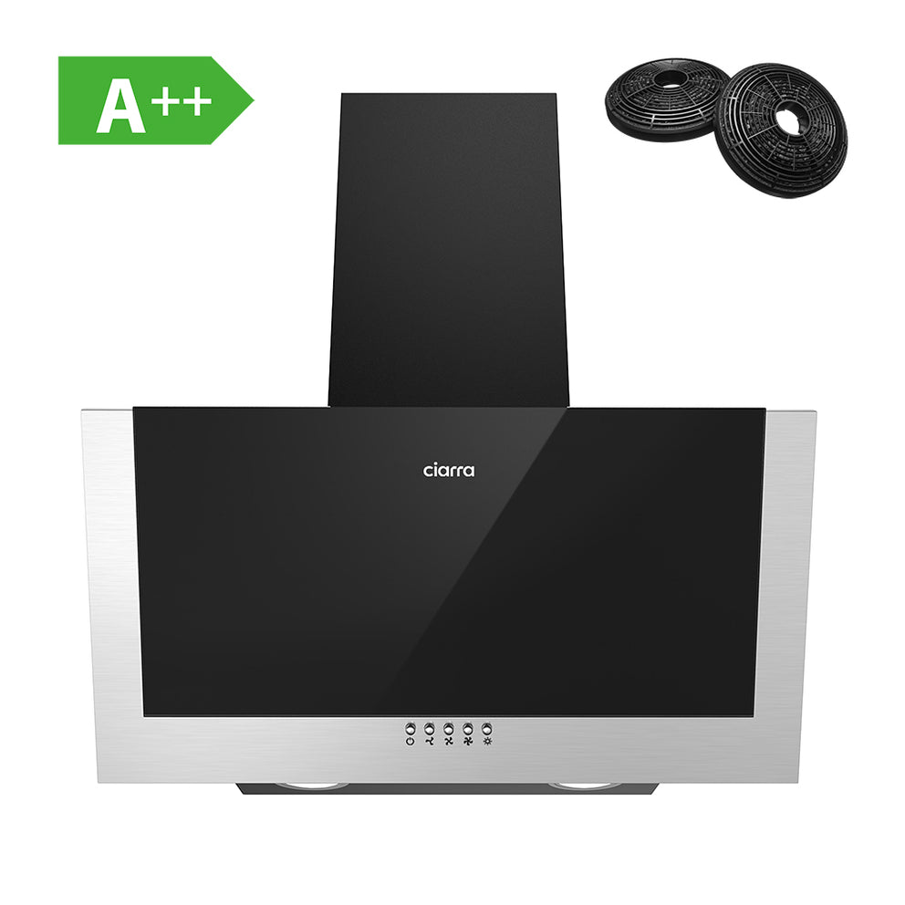 CIARRA Kopffreihaube Dunstabzugshaube 60cm 370m³/h Wandmontage CBCB6736C-OW