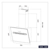 CIARRA Smart Kopffreihaube Wi-Fi App Control 60cm 700m³/h UV-Licht EEK A+++ CBCS6736G-OW