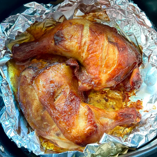 Hähnchenschenkel heißluftfritteuse