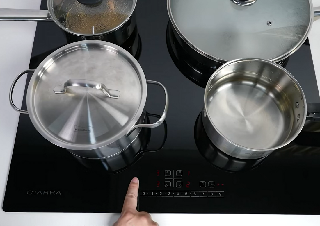 Wie man ein Induktionskochfeld benutzt