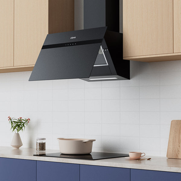 Smarte kopffreie dunstabzugshaube schwarz für moderne europäische Küchen