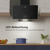 Ciarra 60cm Kopffreie Dunstabzugshaube Glas Schwarz, Abluft/Umluft, Klasse A | CAB6750