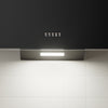 Ciarra 60cm Kopffreie Dunstabzugshaube Glas Schwarz, Abluft/Umluft, Klasse A | CAB6750