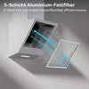 Ciarra 60cm Kopffreie Dunstabzugshaube Glas Weiß, Abluft/Umluft, Klasse A | CAW6750