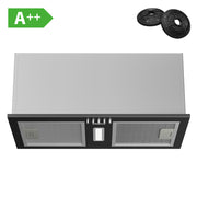 Hotte encastrable noire 52 cm Ciarra CBCB5937A
