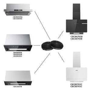 CIARRA Aktivkohlefilter Kohlefilter Ersatzfilter Dunstabzugshaubenfilter Zubehör Filter CBCF055-OW