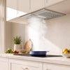 Ciarra silberne Einbau-Dunstabzugshaube 52 cm CBCS5937A