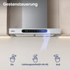 Ciarra Dunstabzugshaube 60cm, Touch & Gestensteuerung, Umluft & Abluft | CBCW6102-W
