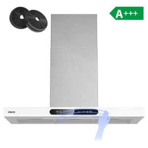 Ciarra Wandhaube 90cm in T-Form, Touch & Gestensteuerung, Umluft & Abluft | CBCW9102-W