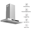 Ciarra Wandhaube 90cm in T-Form, Touch & Gestensteuerung, Umluft & Abluft | CBCW9102-W