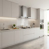 Ciarra Wandhaube 90cm in T-Form, Touch & Gestensteuerung, Umluft & Abluft | CBCW9102-W