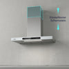 Ciarra Wandhaube 90cm in T-Form, Touch & Gestensteuerung, Umluft & Abluft | CBCW9102-W