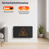 Ciarra WLAN Elektroheizung 1500W IP24 | Schwarze Badheizung