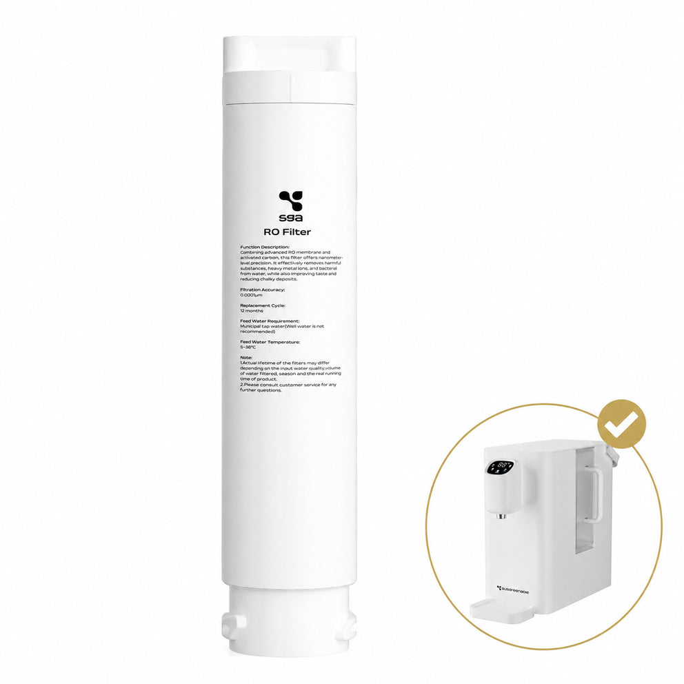 Ciarra x Susgreenable RO Wasserfilter Kartusche für SGIWDR04-W – 0,0001μm Ultrafeine Filtration | SGROF04
