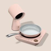 Ciarra Kitchen Cook & Go Trio: Donut-Induktionskochfeld und HOOD TO GO & Bratpfanne