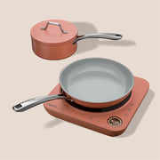 Ciarra Kitchen VersaCook Trio: Donut-Induktionskochfeld und Kochgeschirr Mini Duo